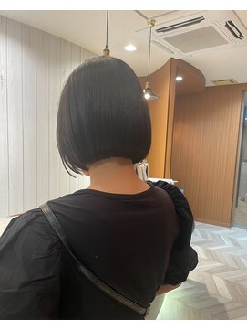 アース 三田南ウッディタウン店(HAIR&MAKE EARTH) 20代30代40代前下がりストレート大人ボブリップライン