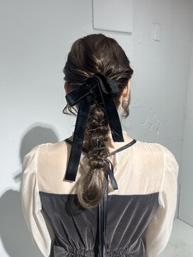 アリュメ 三重鈴鹿店(allum) 編みおろし大人可愛いお呼ばれヘア
