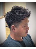 ツーブロックジェットアップバング
