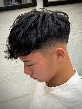 ヒロギンザ 大阪本店(HIRO GINZA) スペインカール×ラインフェード