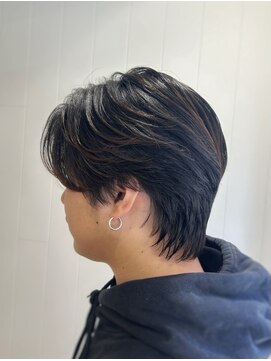 ビューバイネオリーブ 用賀店(Beau'r by neolive) ベリーショートウルフアッシュブラックカルマパーマ《用賀》