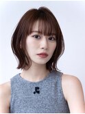 20代30代大人かわいい小顔くびれレイヤーカット黒髪前髪韓国風