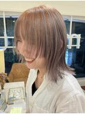 ○シルバー×オレンジベージュ