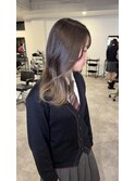 20代30代40代小顔カットインナーカラー透け感グレージュカラー