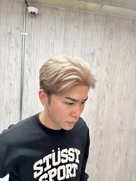 ジゼル 中津大分(GiseL) メンズハイトーン ホワイトベージュミルクティーベージュ