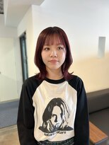 シー.(SHE.)&nbsp;【SHE.】くびれ/ボブ/暖色カラー/チェリーレッド/ブリーチなし