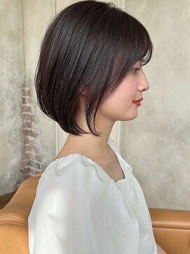 アフロート ルヴア(AFLOAT RUVUA) みねスタイル♪ 前下がり ひし形 ショートボブ 30代 40代 50代