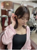 レイヤー/韓国ヘア/顔まわり/髪質改善/グレージュ/