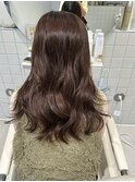 コテ巻き風パーマ_ロング_韓国ヘア_くびれヘア