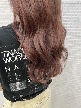 アズーア ヘアーアンドスパ(azure hair&spa) ブリーチ1回~ピンクブラウン