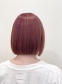 エレノア 川越(Eleanor)&nbsp;ピンクカラー×ボブワンブリーチで出来るピンクラベンダー