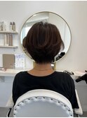 どの角度から見てもキレイなショートスタイル 元重
