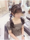 編みおろしツイン