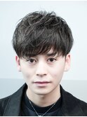 フェザーパーマ/刈り上げセンターパート/サーフカール[新宿]