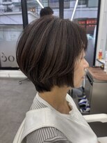 ロエ 元町店(Loe) 元町ショートカット白髪ぼかし白髪染めハイライト髪質改善ボブ