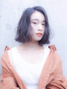 メノン 茨木店(Menon) 黒髪　小顔　外ハネボブ