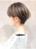 シアベージュショート_毛先パーマことりベージュ_ba263832