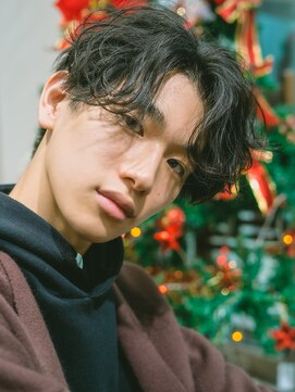 オーシャントーキョーオーバー 渋谷(OCEAN TOKYO OVER) リッジカールセンターパート　サイドグラデーション