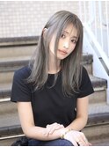 ハイライト×薄めバング