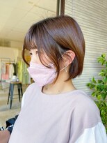 アマネク(AMANEQ by THISCOVER.)&nbsp;カジュアルショート/小顔カット/透明感ベージュ