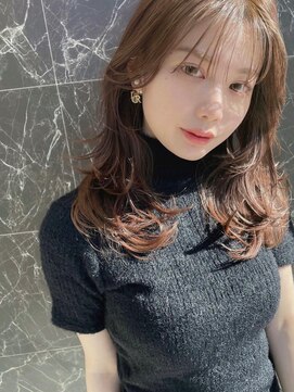 アッシュ 大森店(Ash) 大人かわいい/ひし形シルエット/イルミナ/フェイスレイヤー