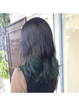 エルフ(elf) グレージュ×おしゃれミドリカラー