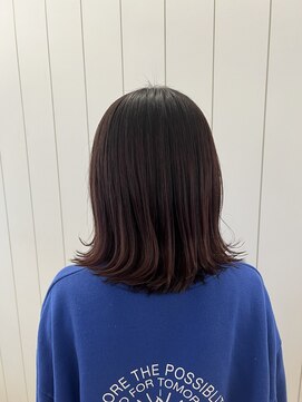 アドラーブル 万代店 (adorable) 20代30代40代小顔切りっぱなし大人ボブピンクパープル