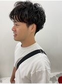 2ブロックでルーズパーマ