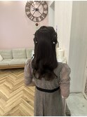 ～お呼ばれハーフアップヘアセット～