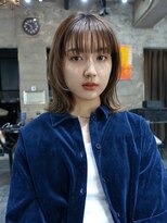 ミンクス 青山店(MINX)&nbsp;外ハネボブ顔まわりレイヤー