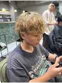 塩澤太一 ブリーチパーマ シャドウパーマ くせ毛風