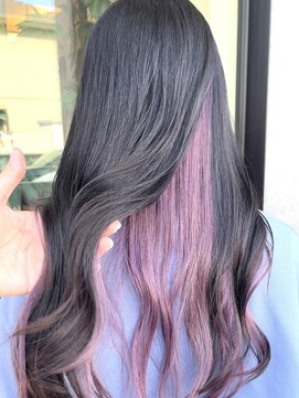 ジゼラ(GISELA) インナーカラー ラベンダー グレージュラベンダーグレージュ