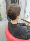 白髪ぼかし×ショートスタイル