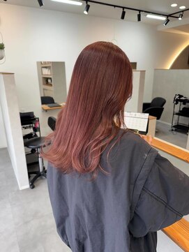 ワク 豊橋藤沢店(waku) ピンク　レッド　ダブルカラー