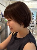 前髪あり コンパクトニュアンスショート