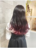 【女性専用サロンASTRANTIA栄】すがの　チェリーピンクグラデ