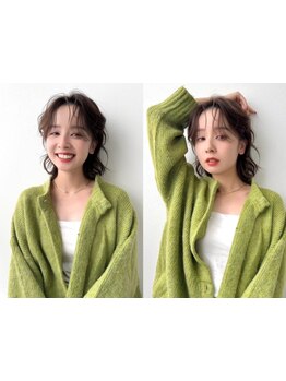 【HOT PEPPER Beauty AWARD 2025 BEST SALON 注目サロン選出】カット+カラー\6900～♪Aujua正規取扱店◎