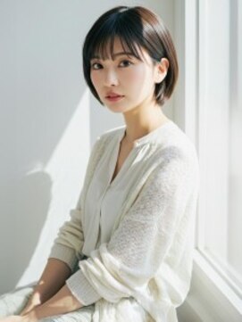 リフレアンドケア ミチ 幸町店(refre&care MICHI) 艶めく韓国風ミニボブ／岡山イオン５分