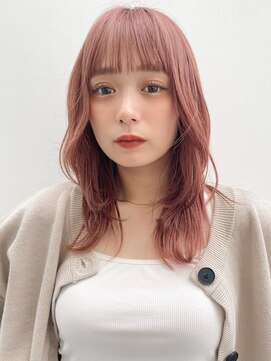 リヤン 表参道(lyann) 大人ガーリーダークアッシュミディアムレイヤーカットa