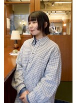 クヴェル バイ アーバン(KVELL by urban.)&nbsp;ぱつっとボブ × 顔まわりレイヤー