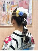 玉ねぎポニーアレンジ♪