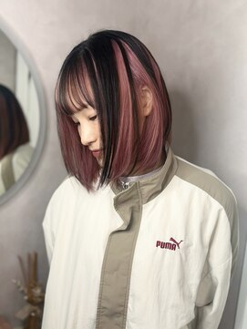 リンダ(Linda) ピンクベージュのインナーカラー