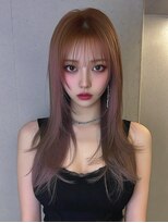 レア 新越谷(LEA) ストレートレイヤー × ベージュブラウン