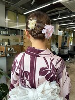 ロウネ(rawne)&nbsp;浴衣ヘアセット　タイトアレンジ[cono]