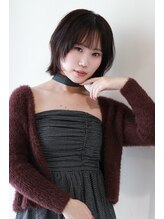 ステラ ヘア デザイン サロン(STELLA hair design salon)&nbsp;ボブレイヤー　深みの暖色ブラウン　【杉若】