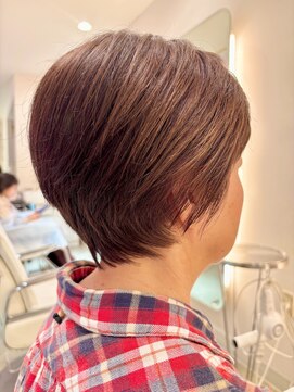 ラルーナアレックス 明石店(la luna alex) 【明るめ白髪ぼかし】乾かすだけで決まる絶壁解消ショート