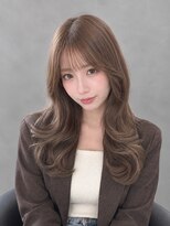 サムシング(Something.)&nbsp;艶感ベージュ/くびれ巻き/ロングヘア