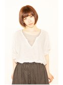 エフォートレス×切りっぱなしボブ
