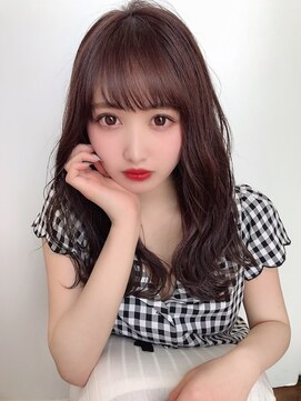 アフロート ルヴア(AFLOAT RUVUA) 好印象バツグンピンクブラウンスタイル#無造作カール