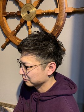 バーバー スタジオ ラフテル(Barber Studio RAFTEL) 2ブロック フェザーマッシュ  ソフトツーブロック